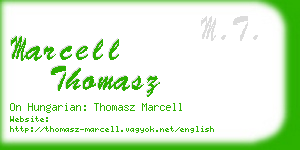 marcell thomasz business card
